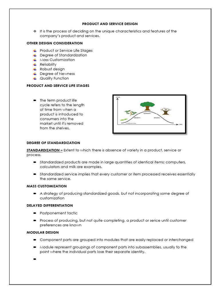 Product and Service Design Essentials | PDF | Project Management ...