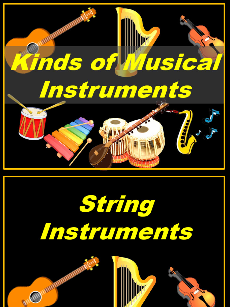 Types of Musical Instruments Explained | PDF | String Instruments ...