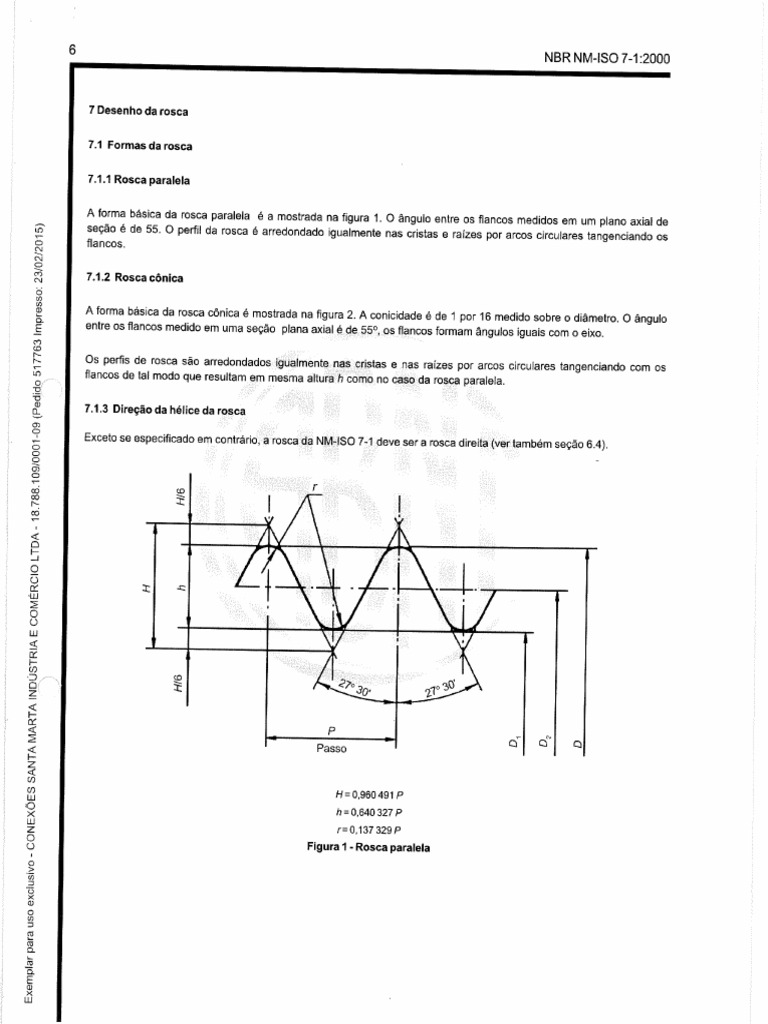 NBR NM Iso 7-1 Parte 2 | PDF