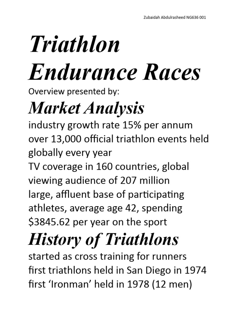 Triathlon Overview and Race Types | PDF | Technology & Engineering
