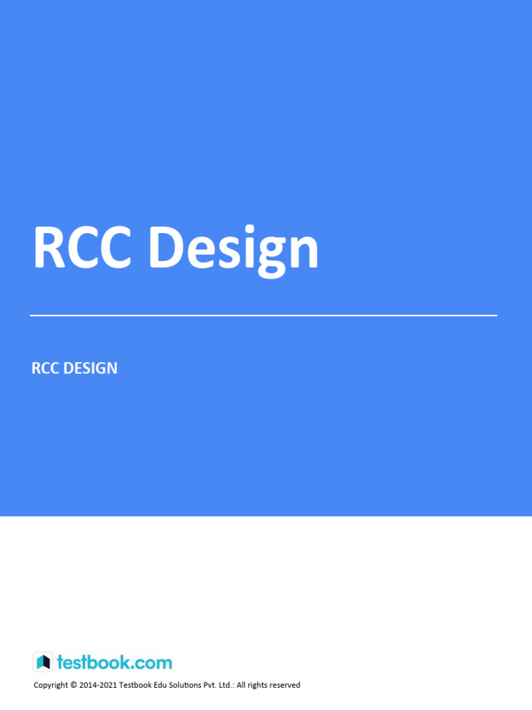 RCC Design Fundamentals and Guidelines | PDF | Beam (Structure) | Bending
