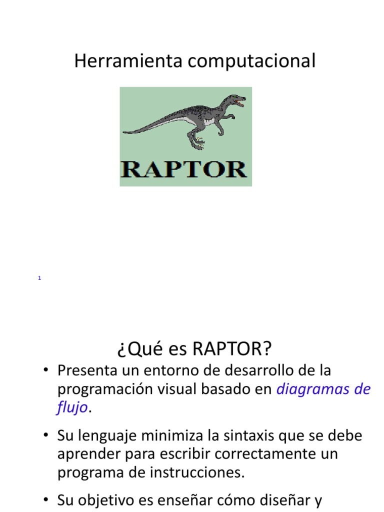 Manual Raptor | PDF | Programa de computadora | Programación