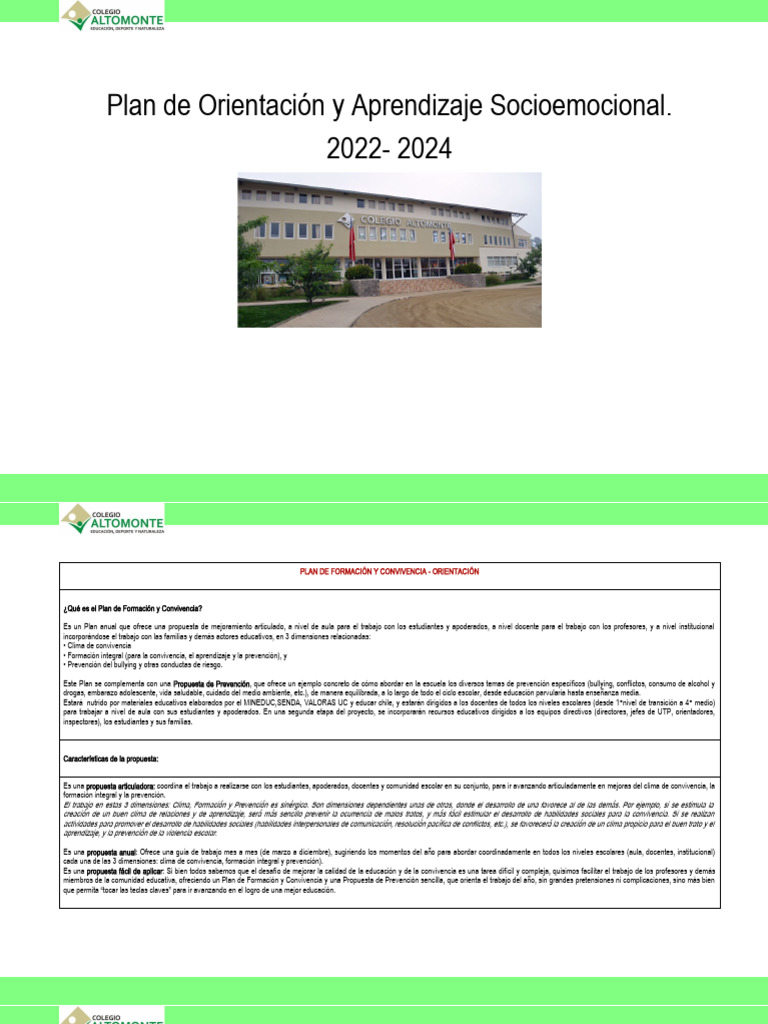 Plan de Orientación 2024 | PDF | Enseñando | Salón de clases