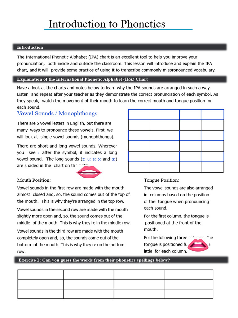 Introduction to Phonetics | PDF | Vowel | Consonant