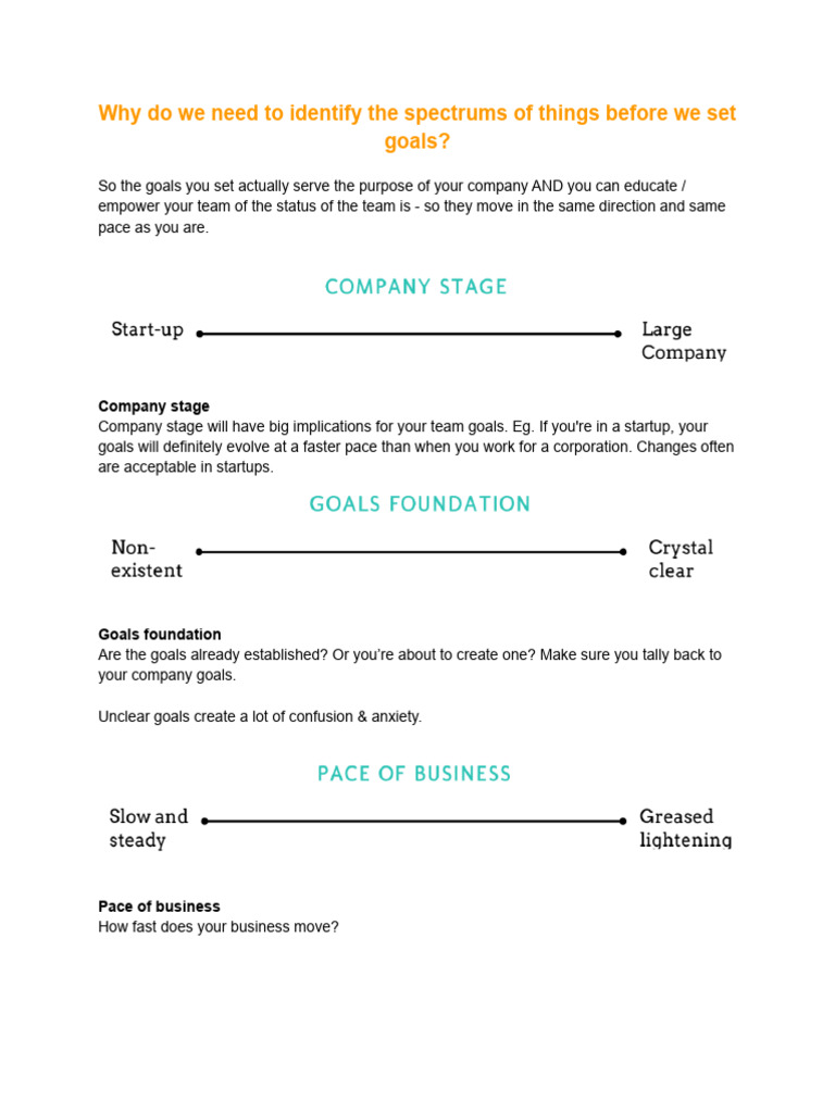 (NLB Module 3) Explanation of Non-OKR Goal Setting | PDF | Marketing ...