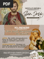 Novena A San José Dormido | PDF | María, madre de Jesús | Oración