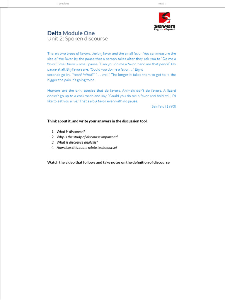 Understanding Spoken Discourse Analysis | PDF