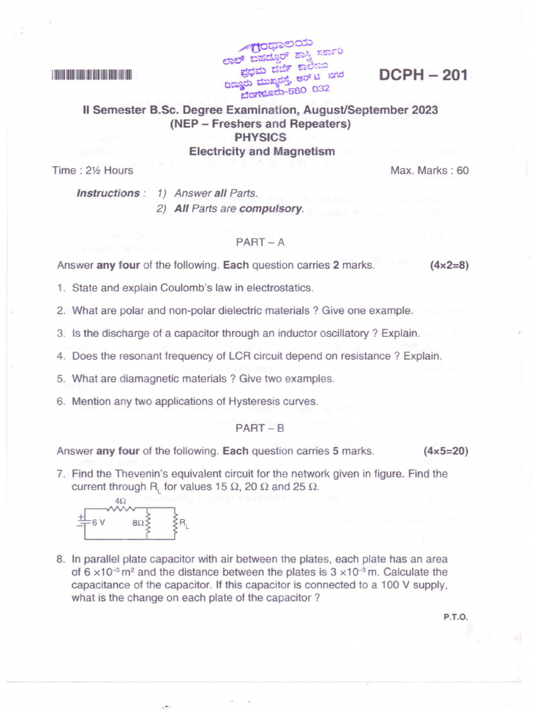 Ii Sem B Sc 2023 24 Pdf