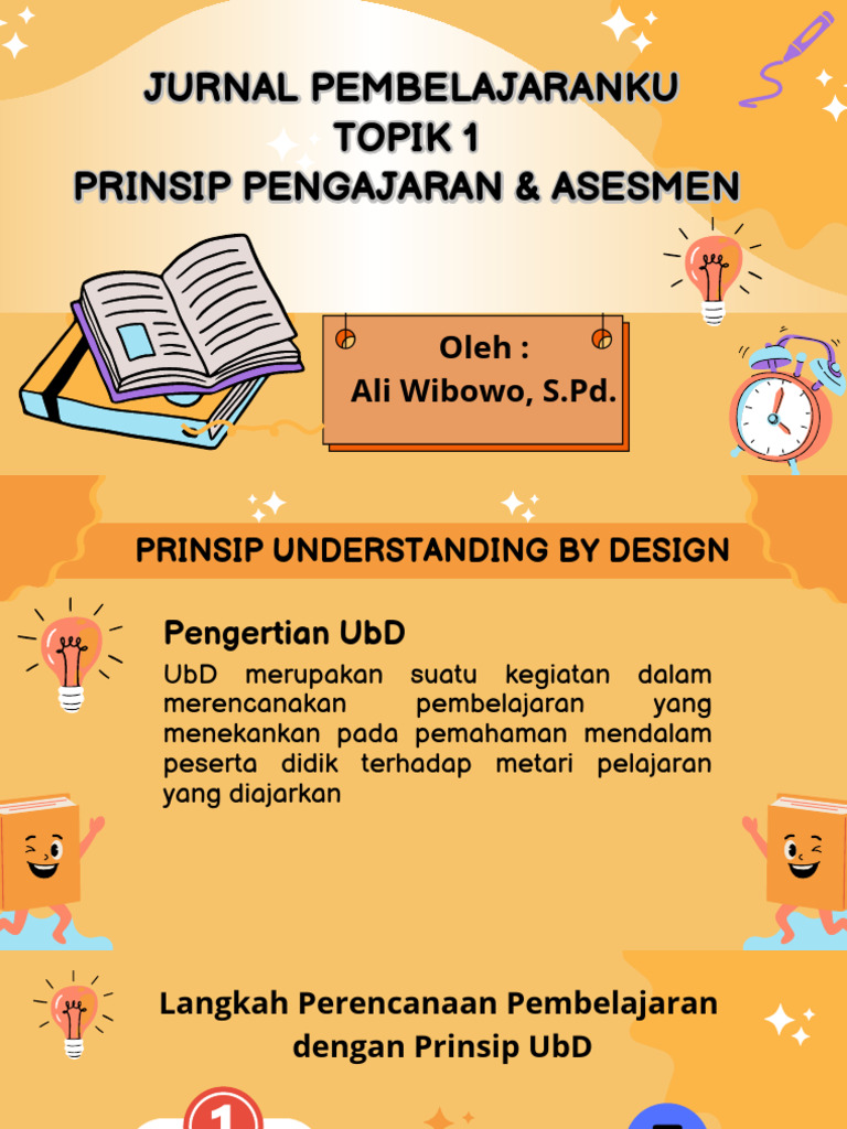 Jurnal Pembelajaran PPG: Prinsip UbD | PDF