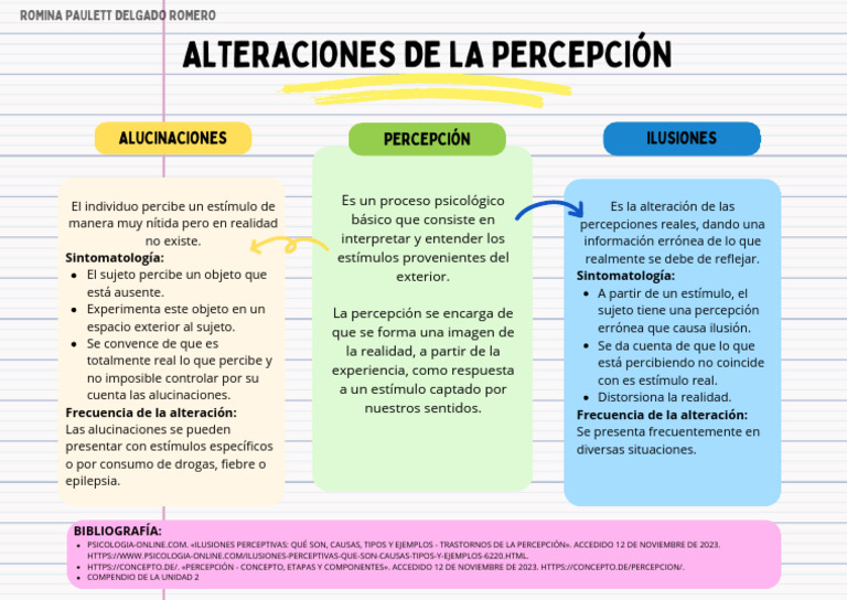 Alteraciones de La Percepcion | PDF | Percepción | Alucinación