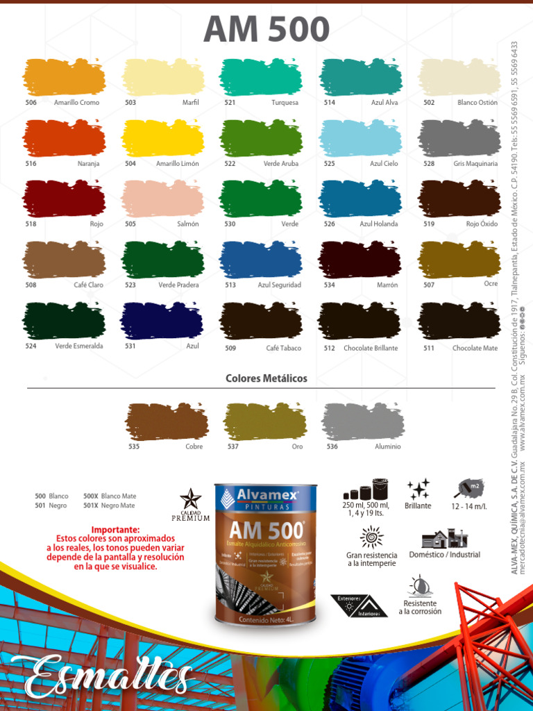 Catálogo de Pinturas Alvamex 2023 | PDF | Tecnicas artisticas | Color