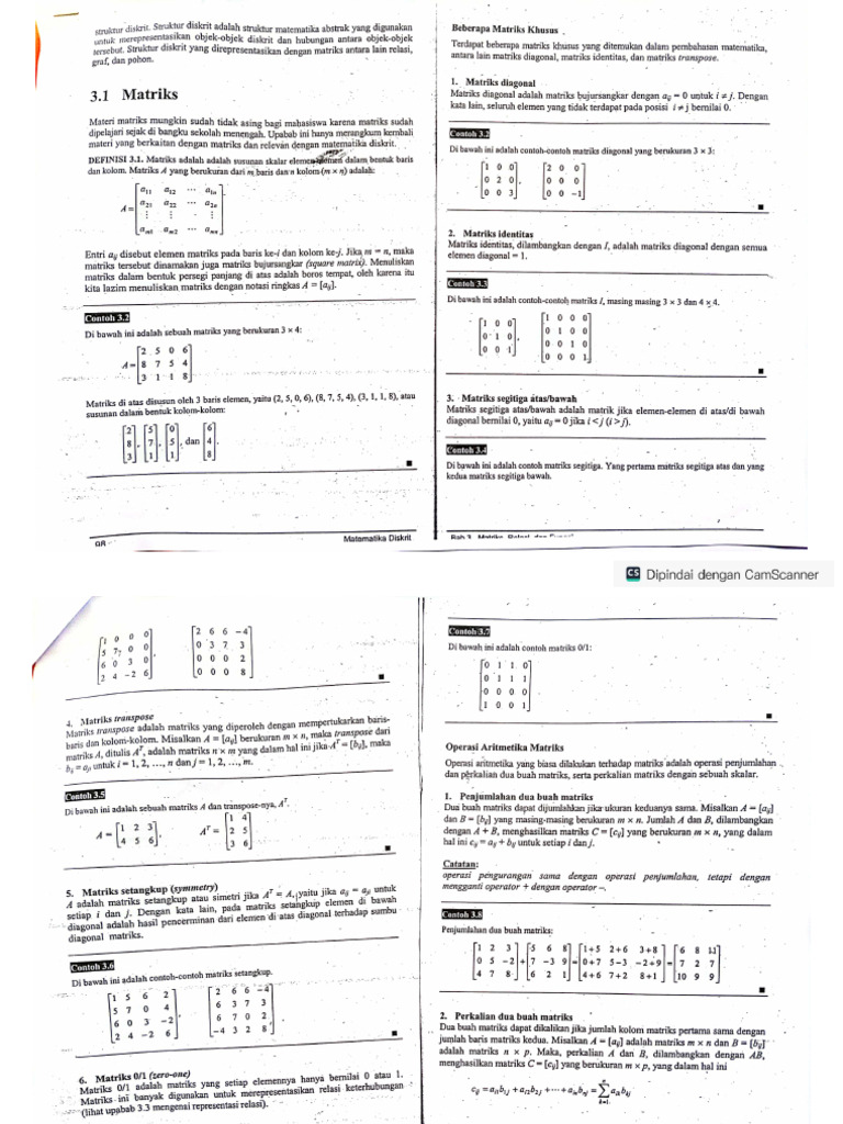 Matdis Matriks | PDF
