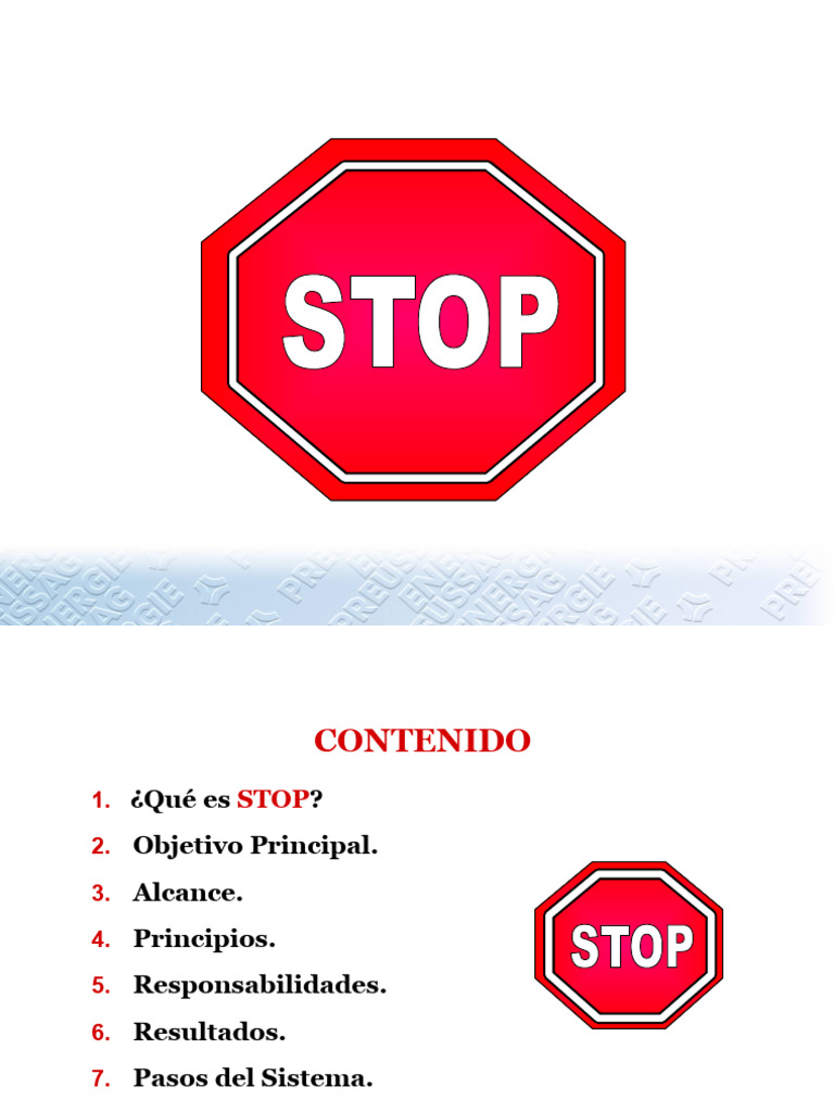 Ciclo STOP: Prevención de Riesgos Laborales | PDF | Crecimiento ...