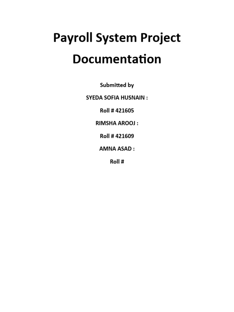 Payroll System Overview and Features | PDF | Finance & Money Management