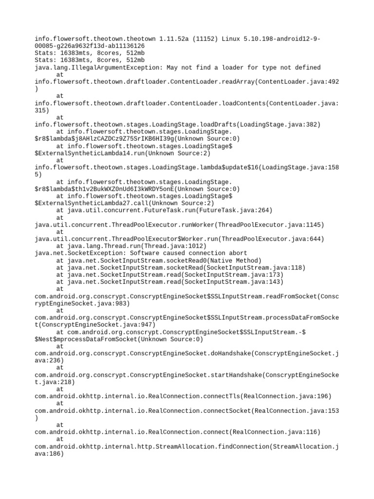 TheoTown Linux Error Log Analysis | PDF | Operating System Technology ...