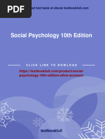 Social Psychology 10th Edition Elliot Aronson All Chapter Instant Download