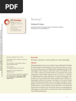 Jones 2014 Secrecy | PDF | Anthropology | Secrecy