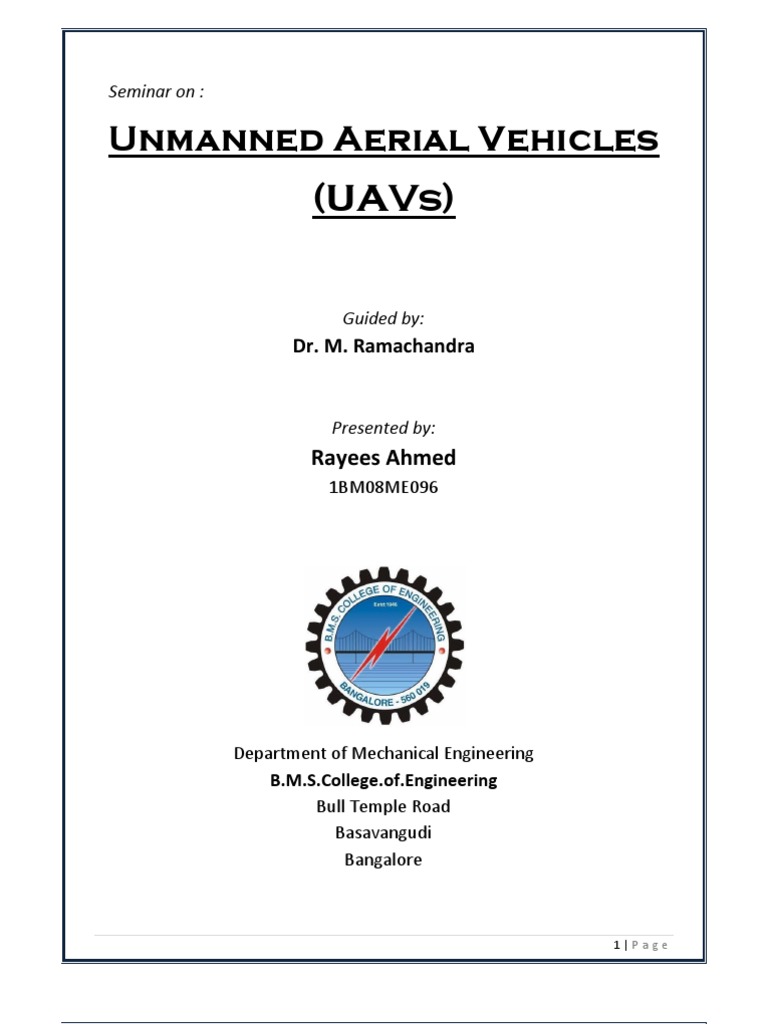 UAV Classification and Applications | PDF | Unmanned Combat Aerial ...