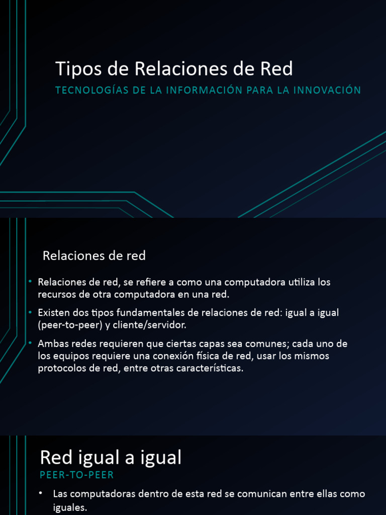Redes: Peer-to-Peer vs Cliente/Servidor | PDF | Red de computadoras ...
