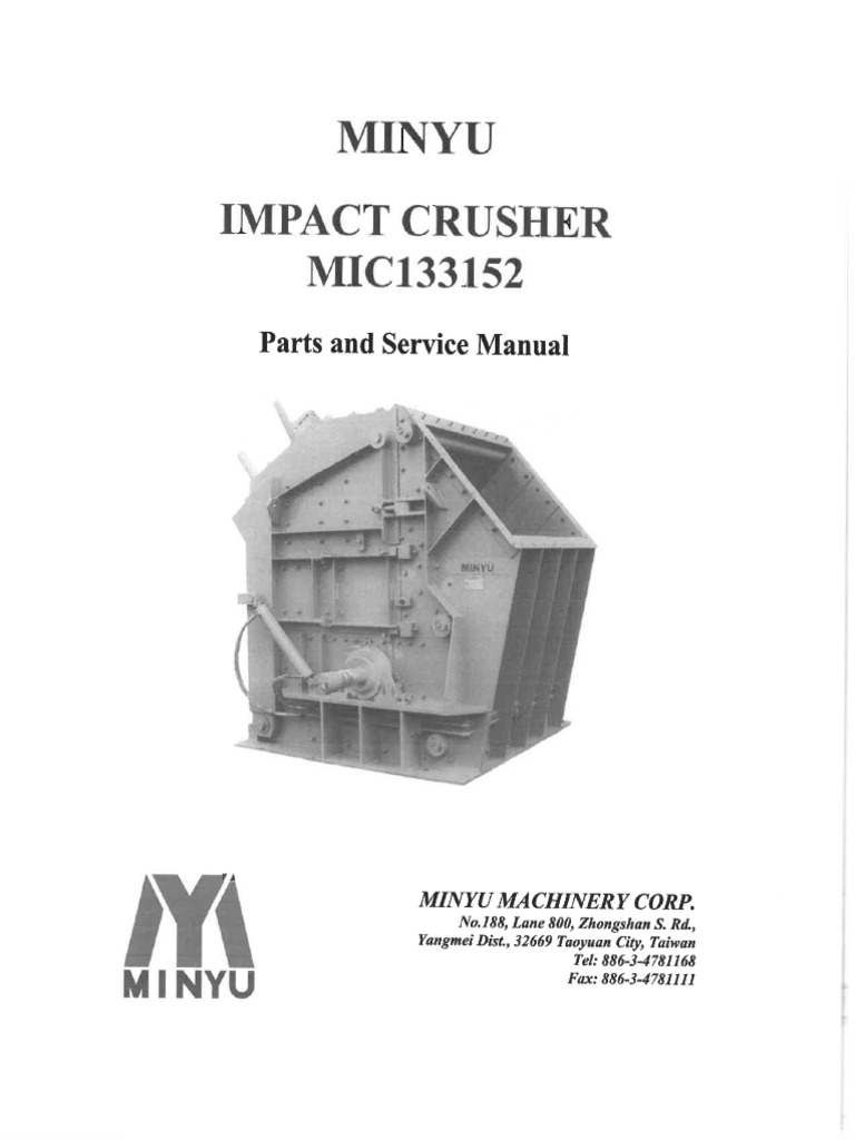 Minyu Mic133152 Parts Book | PDF
