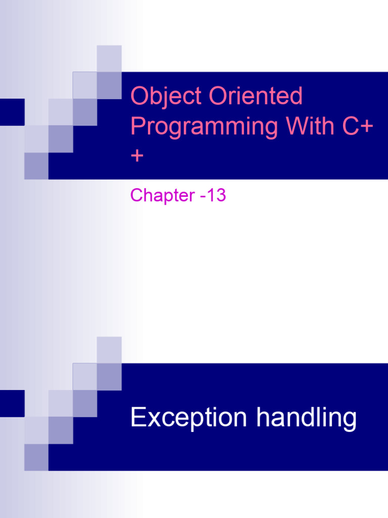 Exception | PDF | C++ | Computer Science