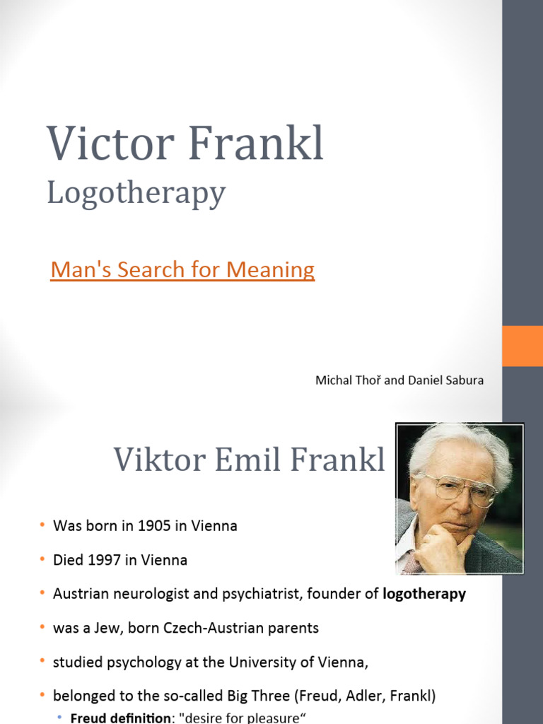 Victor Frankl Logotherapy 2 Pdf Behavioural Sciences Psychology