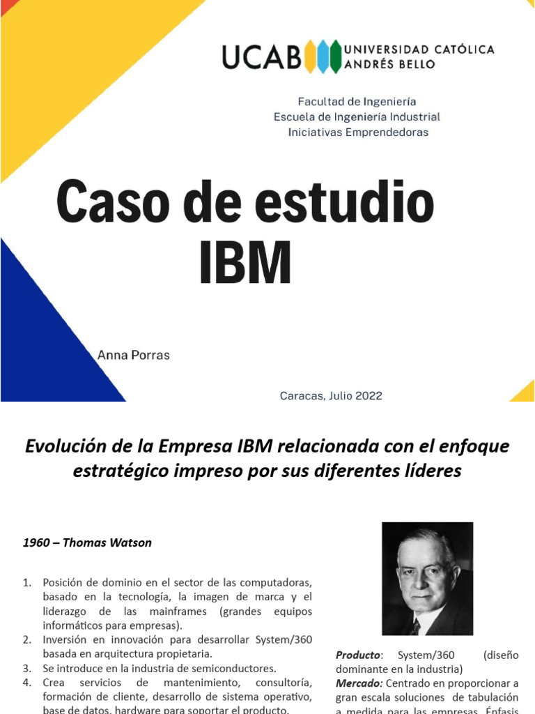 Evolución de La Empresa IBM | PDF | Ibm | Informática