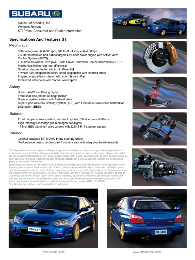 Subaru STi | PDF