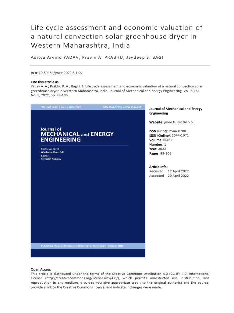 Life - Cycle - Assessment - and - Economic - 2 | PDF | Greenhouse ...