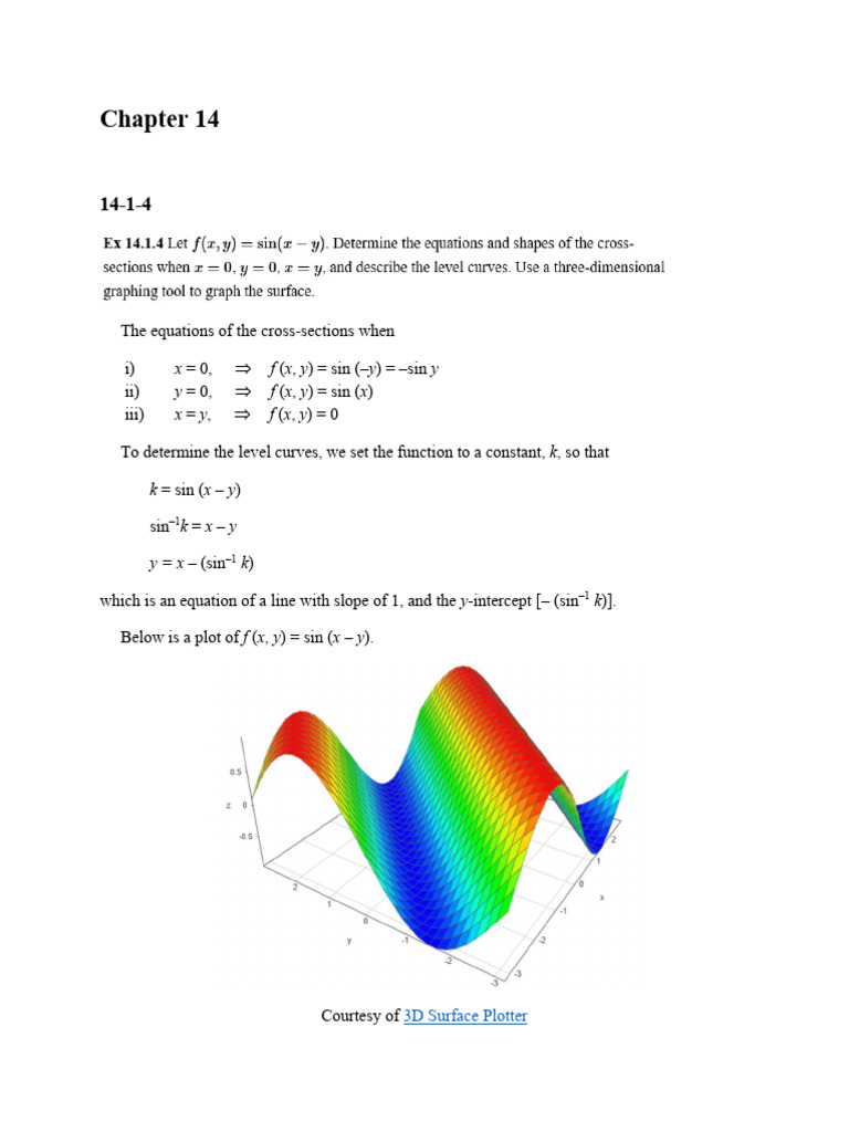 UMGC MATH 241 Hw2 - Chapter 14a | PDF | Slope | Gradient