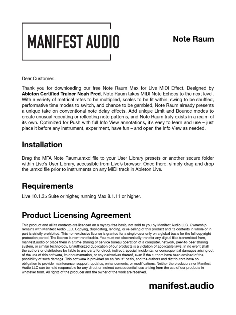 MFA Note Raum License + Manual | PDF | Mathematical Optimization ...