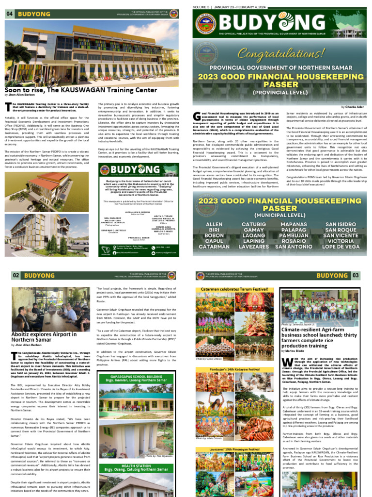 February 1st Week Budyong 2024 | PDF | Governance | Economies
