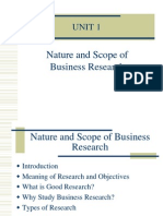 Unit 1: Nature and Scope of Business Research