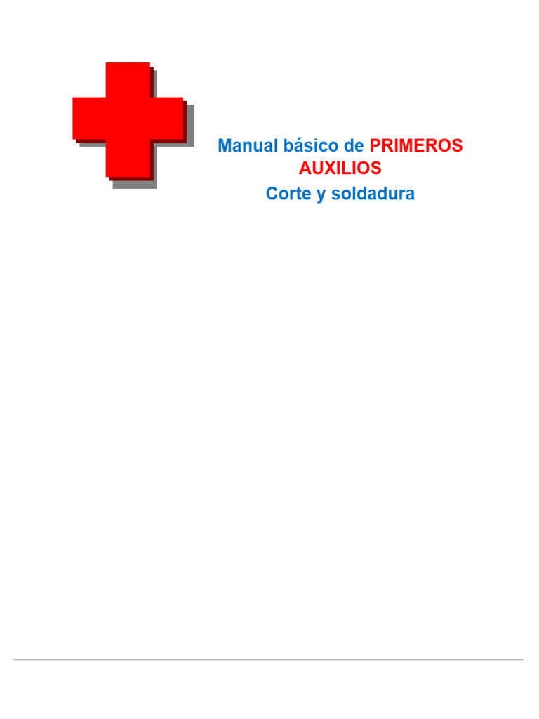 Manual de Primeros Auxilios Básicos | PDF | Herida | Primeros auxilios