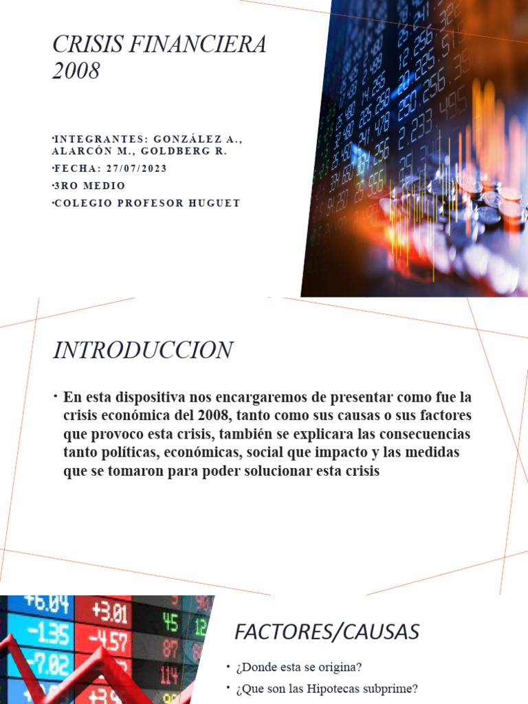 Causas y Consecuencias de la Crisis 2008 | PDF | Flexibilización ...