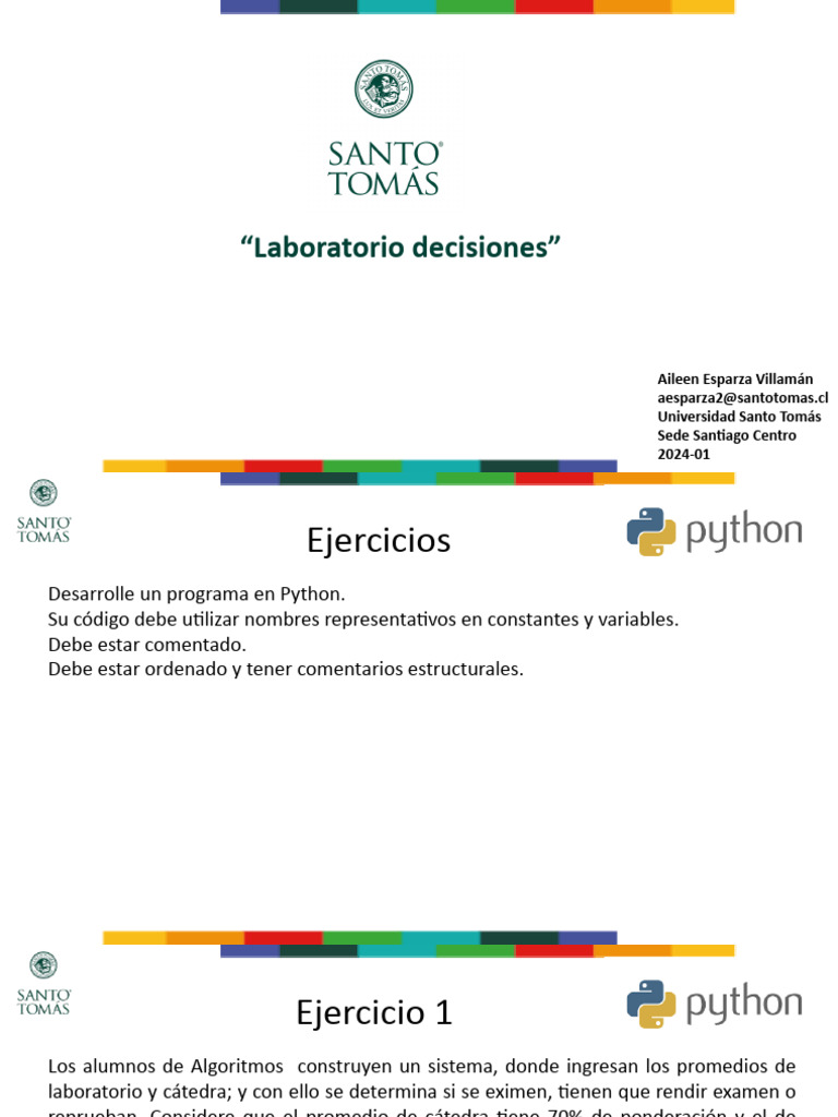 Ejercicios de Programación en Python | PDF | Programación de ...