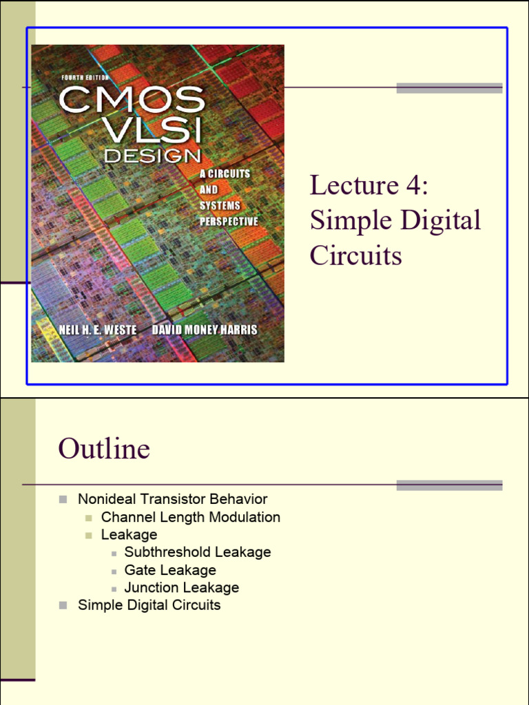 Nonideal Transistor Behavior in Digital Circuits | PDF | Cmos | Mosfet
