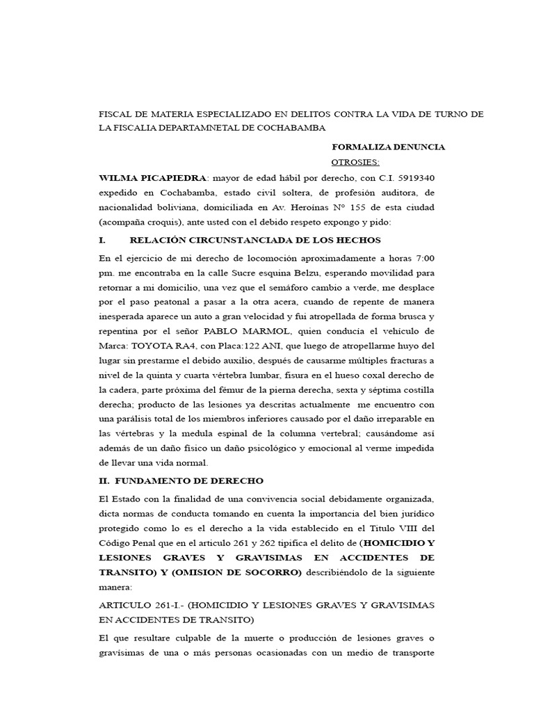 Memoriales de Proce Penal 1 | PDF | Homicidio | Fiscal
