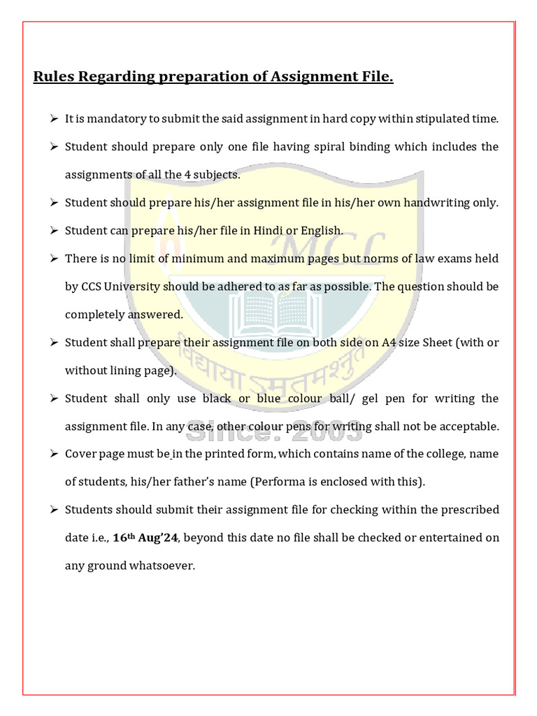 Assignment LLB III Sem-2024 240728 194506 | PDF | International Law ...