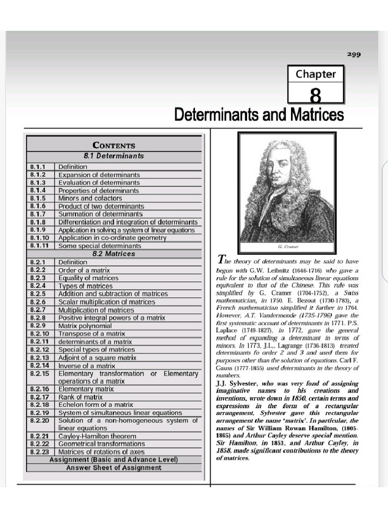 Determinants Pdf