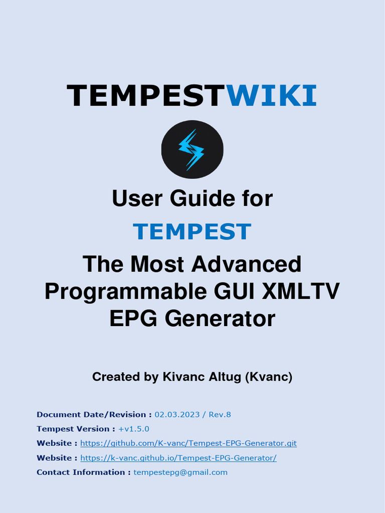 Tempest WIKI | PDF | Http Cookie | Proxy Server