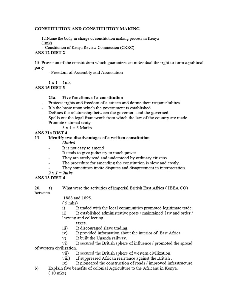 Constitution And Constitution Making Formic Acid