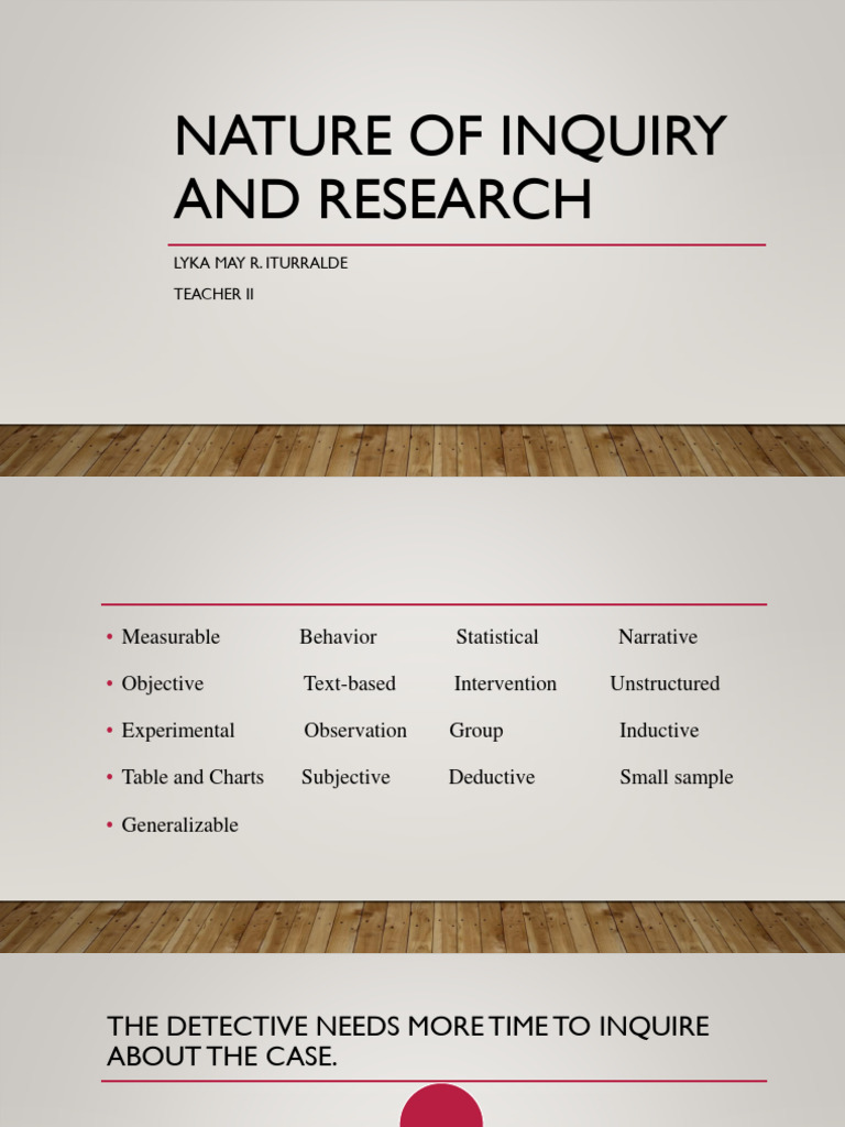 Nature of Inquiry and Research | PDF | Statistics | Quantitative Research
