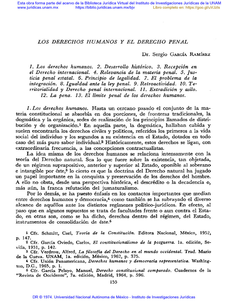 Biblioteca Jurídica UNAM: Acervo 1974 | PDF | Justicia | Crimen y violencia