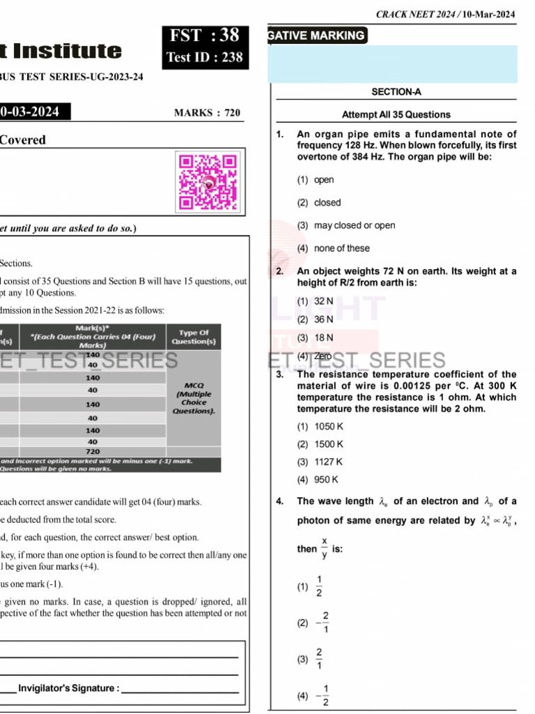 FST - 38 Paper (10-3-24) | PDF