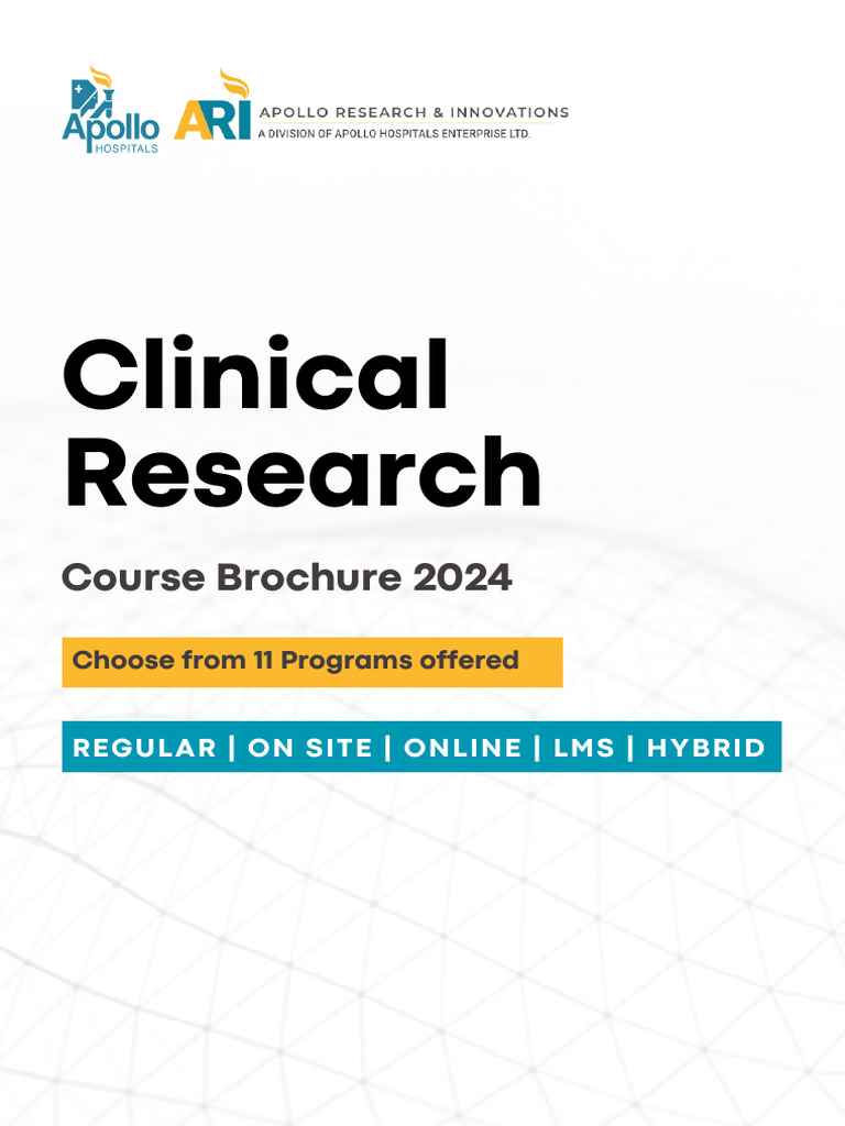 Clinical Research Courses 2024 | PDF | Clinical Trial | Pharmacovigilance