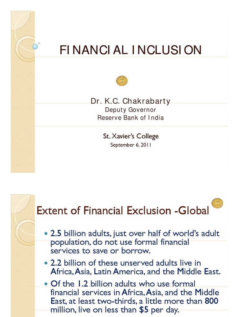 Financial Inclusion | PDF