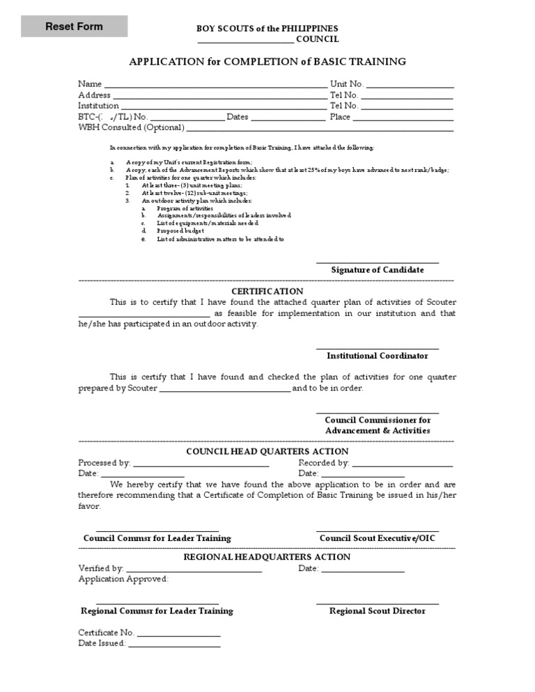 APP BTC Completion | PDF