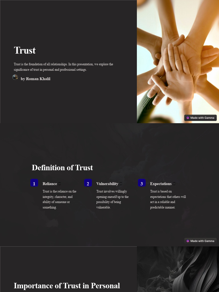 The Importance of Trust in Relationships | PDF | Communication ...