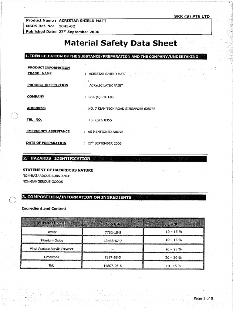 Acristar Shield Matt | PDF